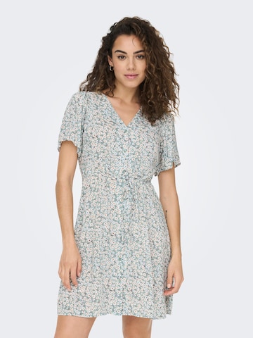 Robe-chemise 'ONLEvida' ONLY en vert : devant