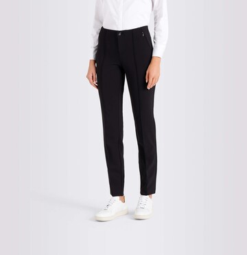 MAC Slimfit Hose 'Anna' in Schwarz: Vorderseite