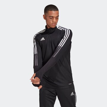 ADIDAS SPORTSWEAR Performance Shirt 'Tiro 21' in Black: front