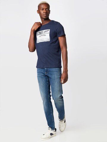 JACK & JONES T-Shirt 'FRIDAY PHOTO' in Blau