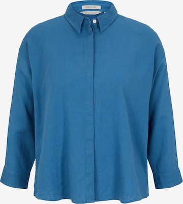 TOM TAILOR Bluse in Blau: predná strana