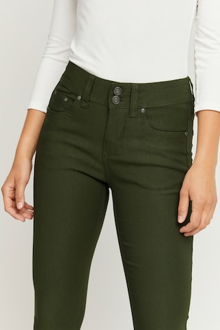 Fransa Skinny Pants 'Zalin' in Green