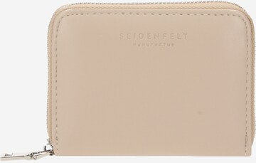 Seidenfelt Manufaktur Wallet 'Ylva' in Beige: front