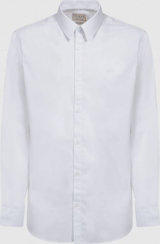 GUESS Slim fit Button Up Shirt in White: front