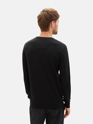 TOM TAILOR - Ajuste regular Jersey en negro