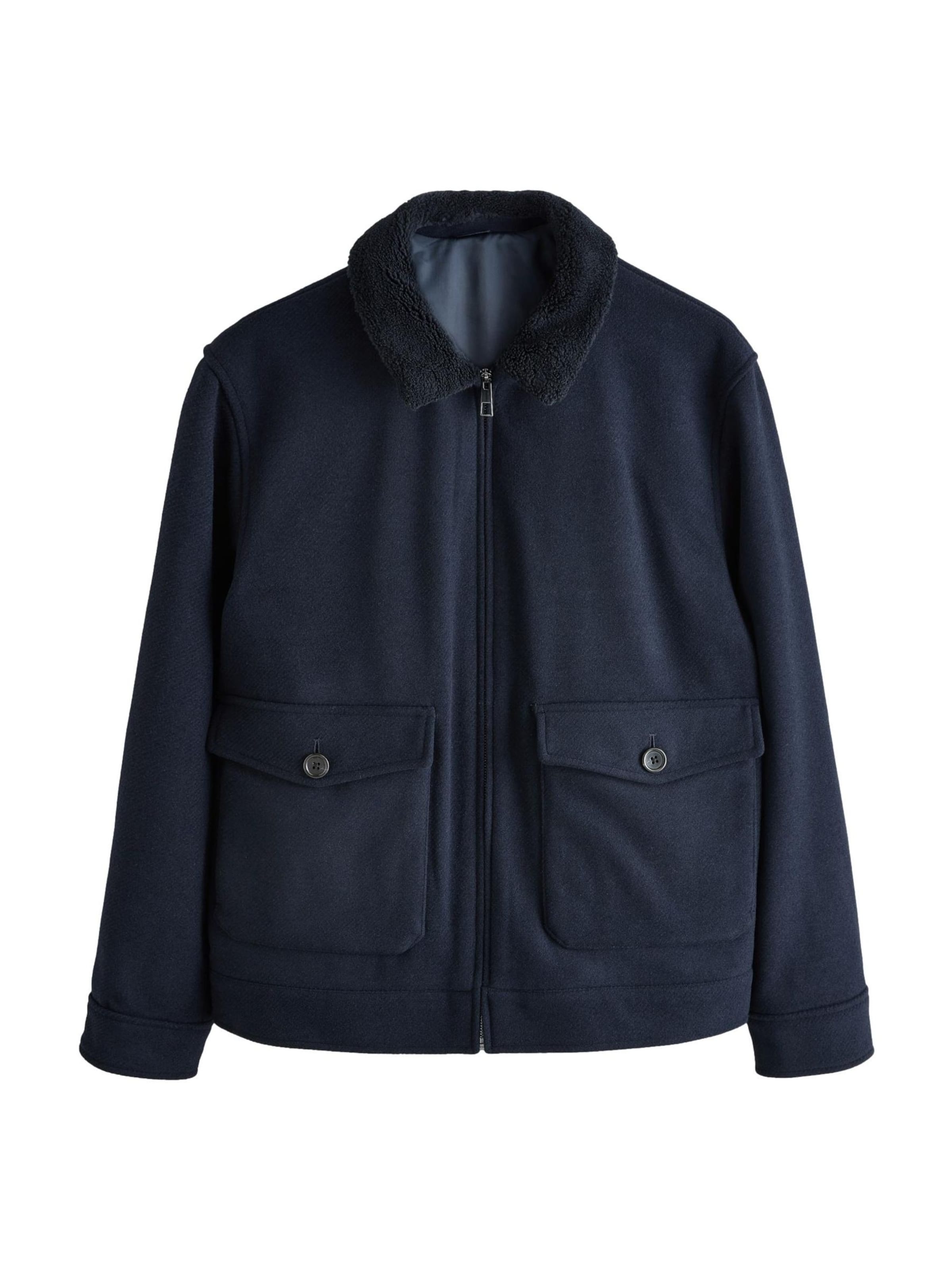 Next Veste mi-saison en bleu marine, Vue avec produit