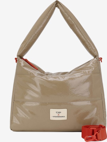 Borsa a spalla 'Unio Hobo' di Les Visionnaires in grigio: frontale