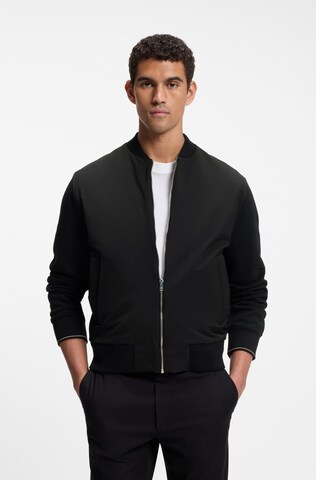 BOSS Sweatjacke in Schwarz: Vorderseite