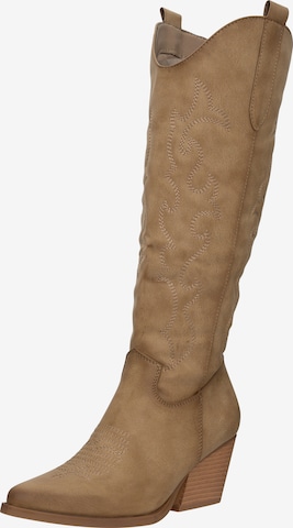 Salinyang Cowboylaarzen in Groen: voorkant