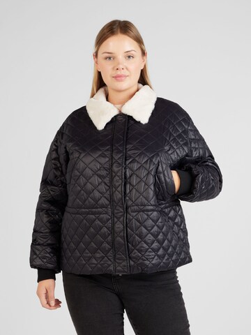 PIECES Curve Between-season jacket 'JAMIKA' in Black: front