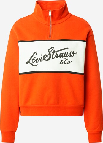 LEVI'S ® Sweatshirt 'CB Logo Sweatshirt' in Orange: predná strana