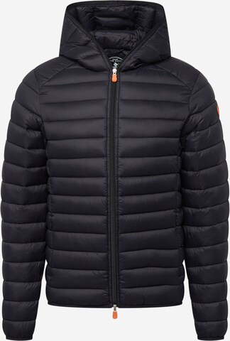 SAVE THE DUCK Between-Season Jacket 'Donald' in Black: front