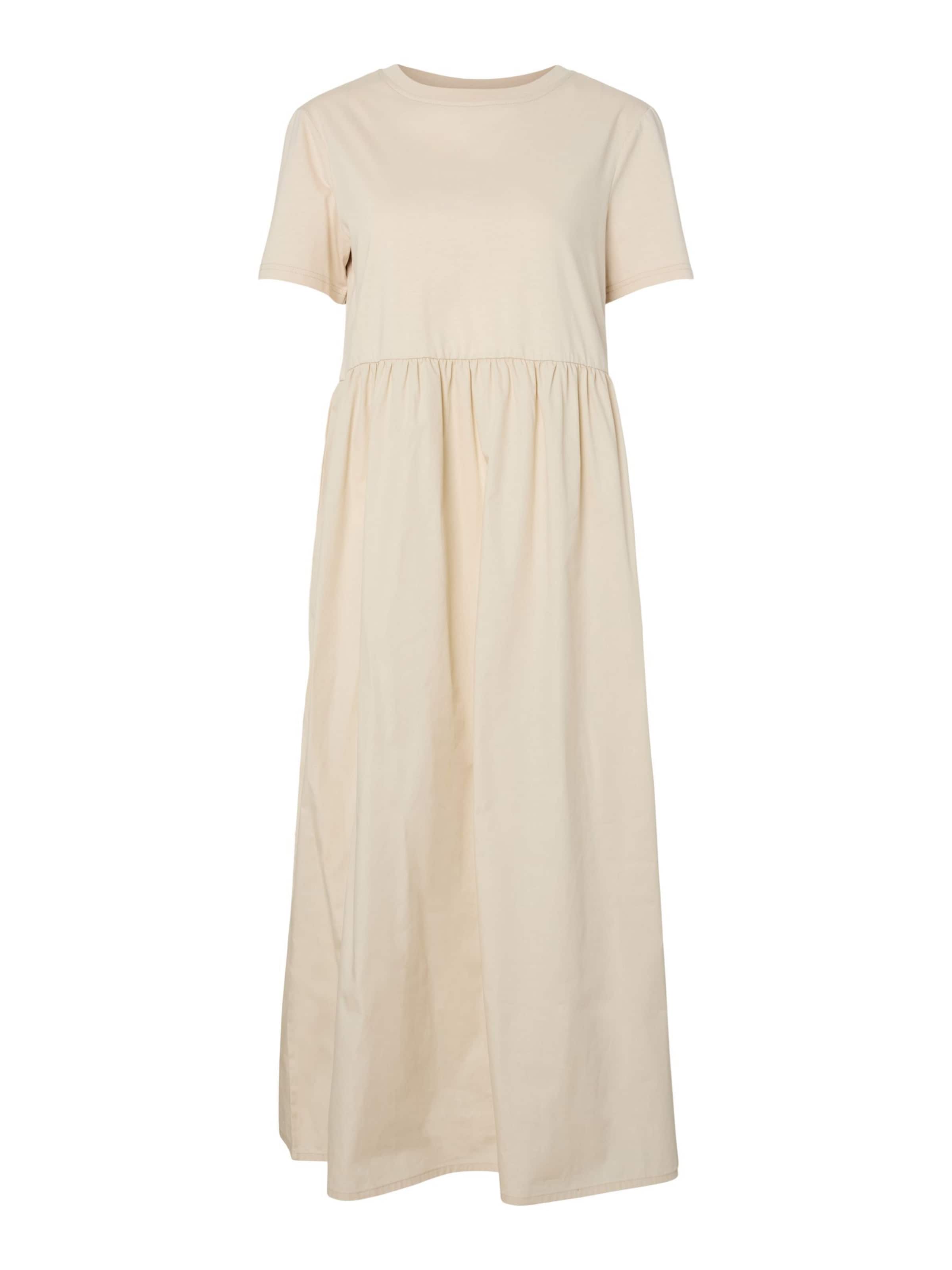 PIECES Jurk 'Mikka' in Beige: voorkant