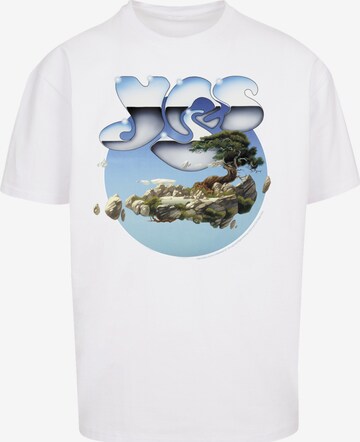 F4NT4STIC Shirt 'YES Chrome Island' in Wit: voorkant