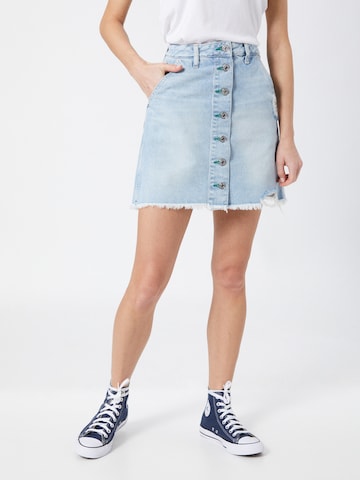 Tommy Jeans Rok in Blauw: voorkant