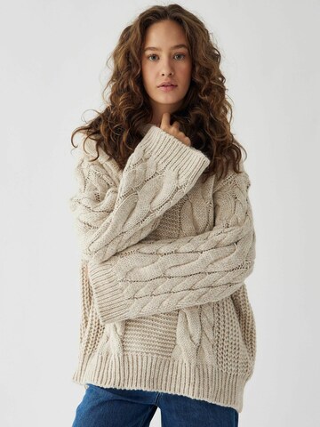 Pull-over ' Lisbeth ' Noella en beige