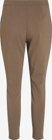 VILA Slim fit Pants 'Tylor' in Brown