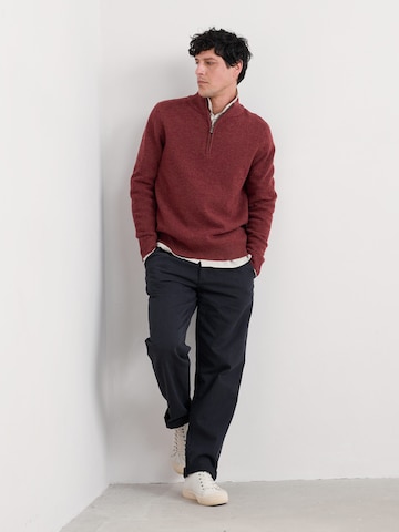 Seasalt Cornwall Pullover ' Reefpoint Marl' ' i rød