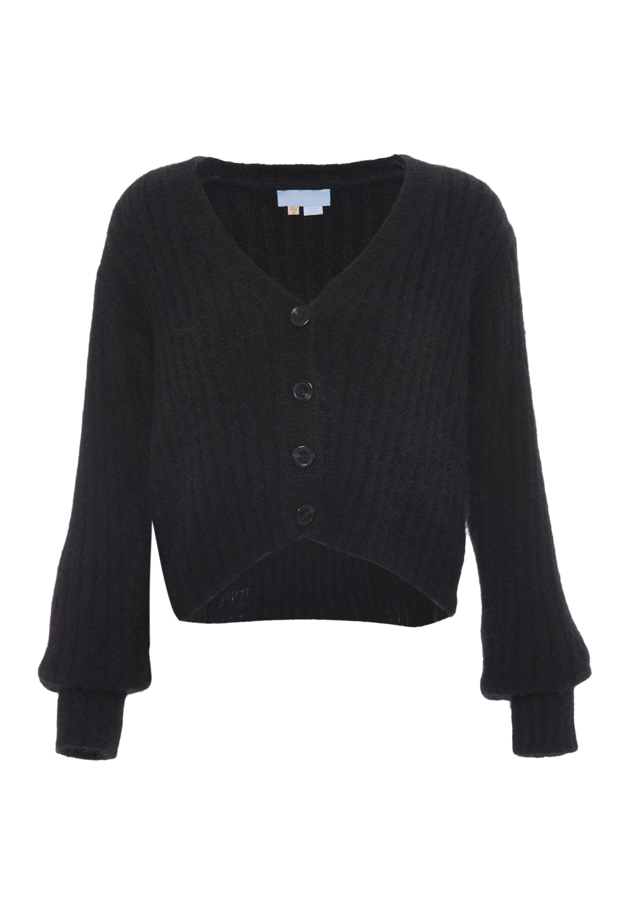 Poomi - Casaco de malha em preto: frente