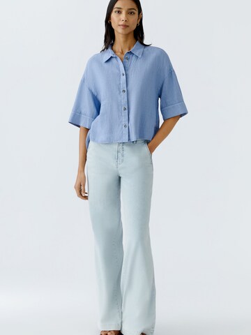 OUI Bluse in Blau