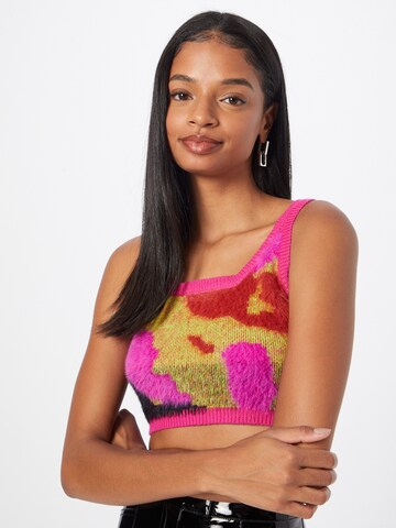 Nasty Gal Knitted Top in Pink