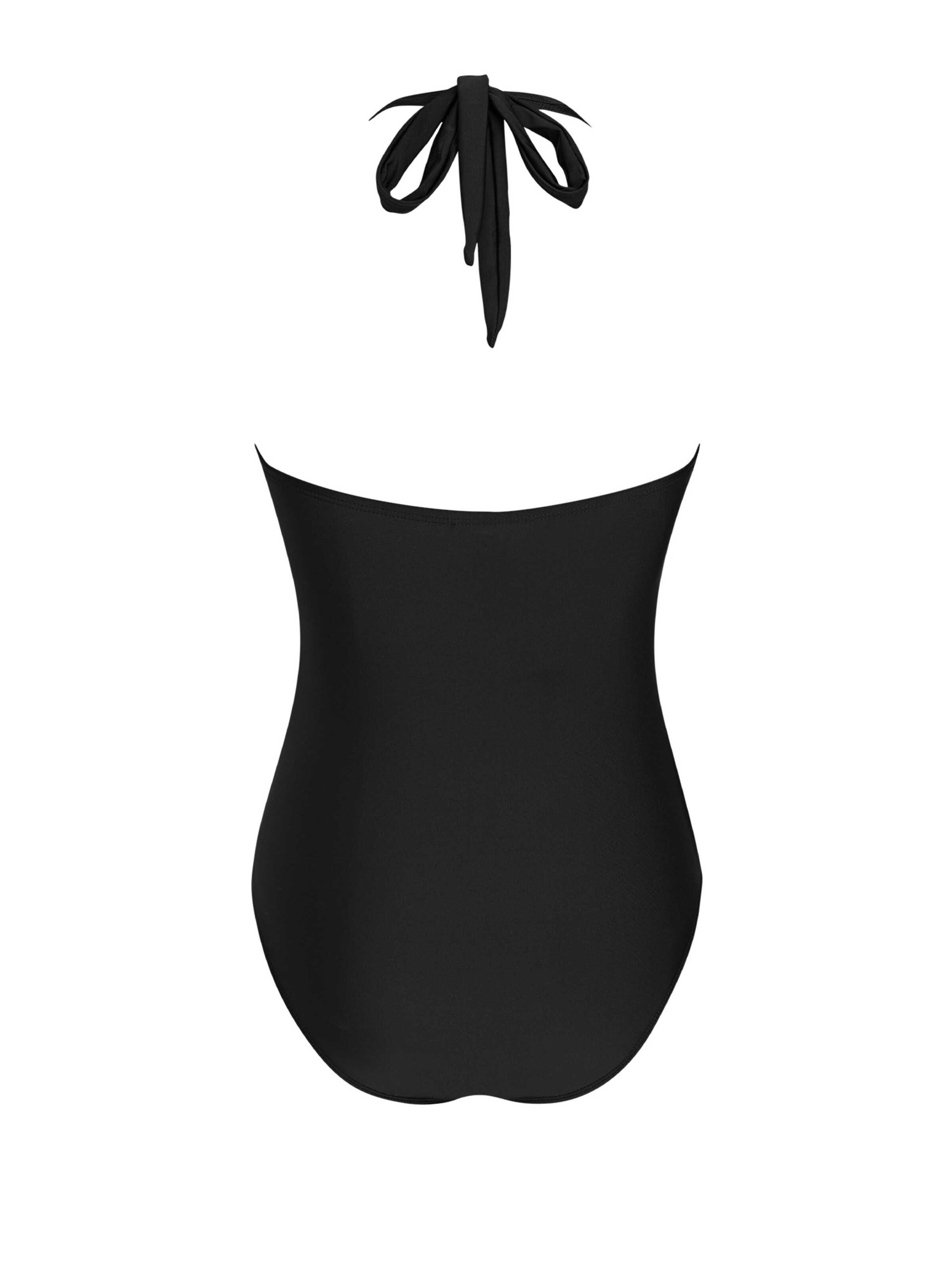 Cupshe Bralette Swimsuit 'Deep V-neck' in Black