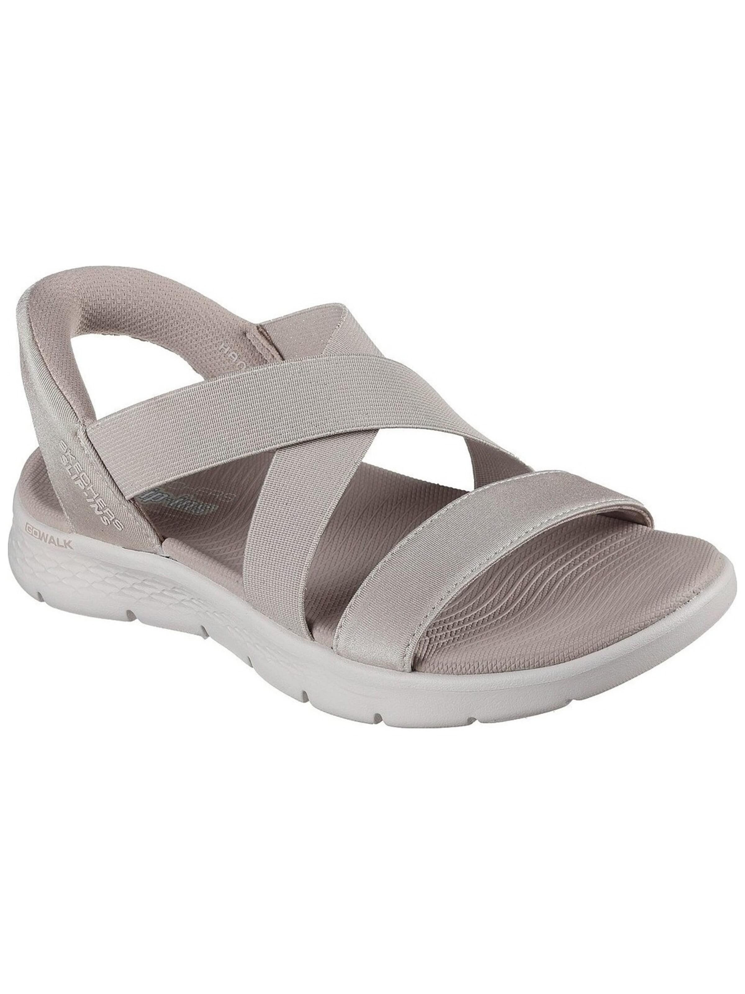 Sandales SKECHERS en beige : devant