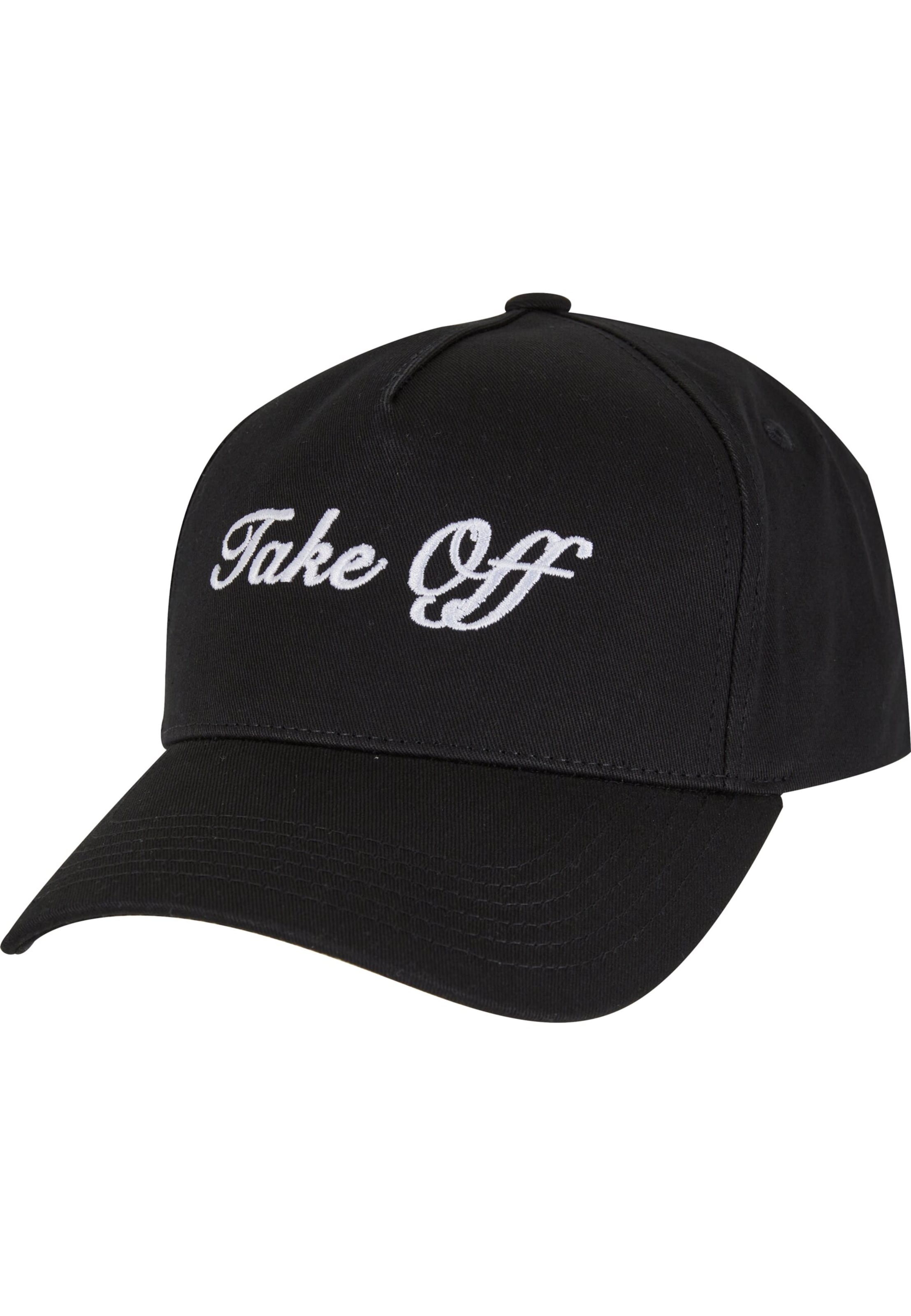 Cappello da baseball 'Take Off' di Pequs in nero: frontale