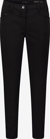 Betty Barclay Slimfit Broek in Zwart: voorkant