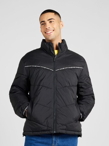 Tommy Jeans Between-season jacket in Black: front