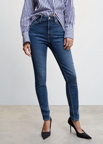 MANGO Slimfit Jeans 'soho' in Blauw: voorkant