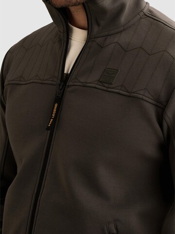 PME Legend Tussenjas 'Sweat jacket with zipper closure and quilted pattern' in Groen