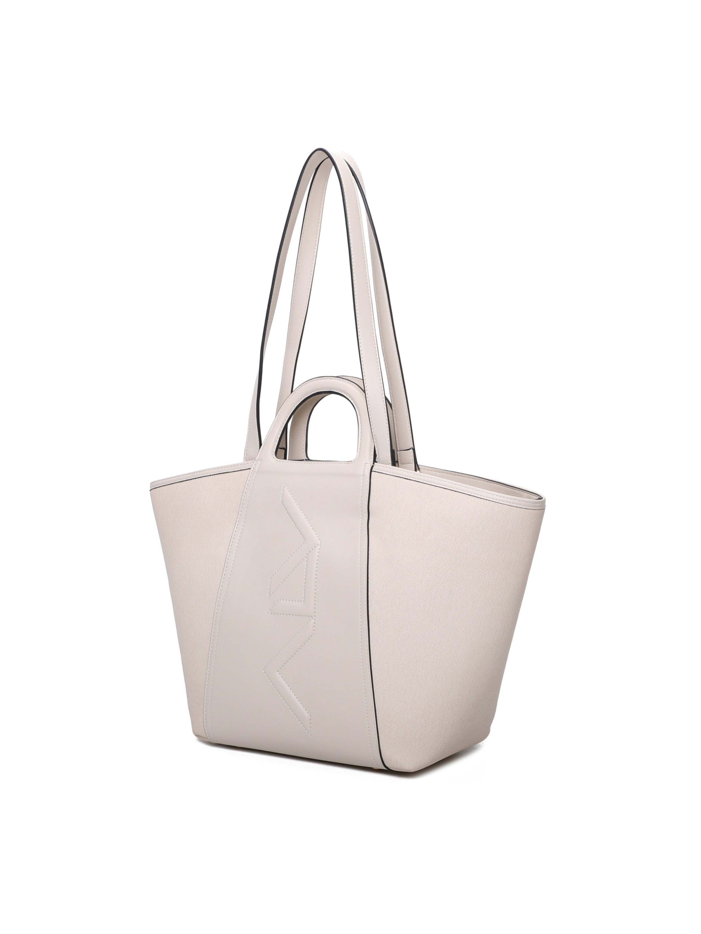 Borsa a spalla 'Borsa a Spalla Donna ALV Polyurethane con Zip e Tracolla Rimovibile' di ALV By Alviero Martini in bianco