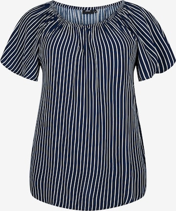 Zizzi - Blusa 'BELLA' em azul: frente