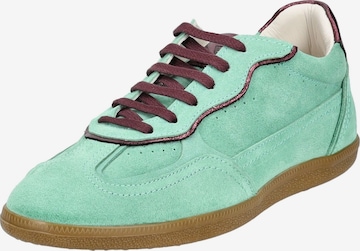 Baskets basses LAZAMANI en vert : devant