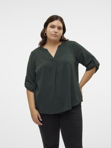 Vero Moda Curve Bluse 'ELVA' i grøn