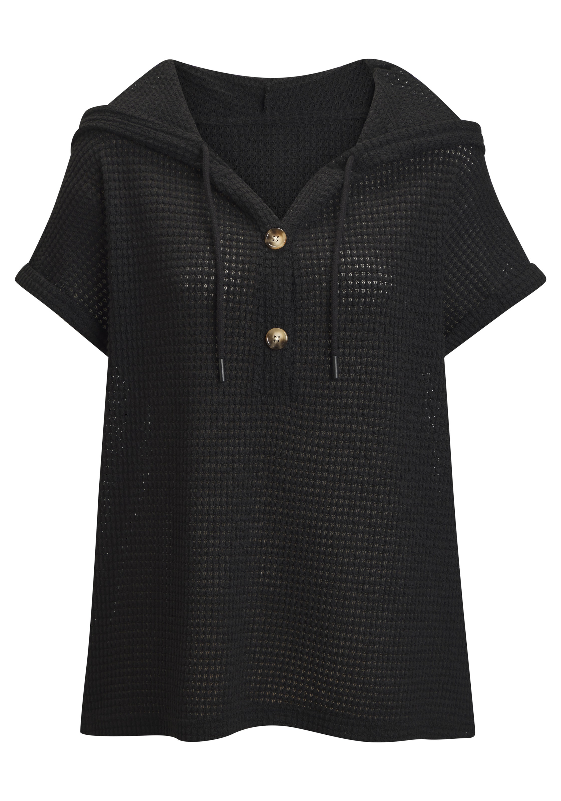 LASCANA - Camiseta en negro: frente