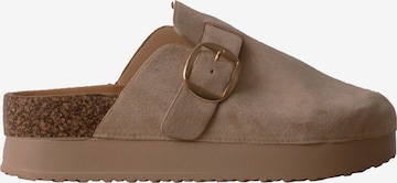 Mule 'Pantoletten zum Hineinschlüpfen' Super Mode en beige : devant