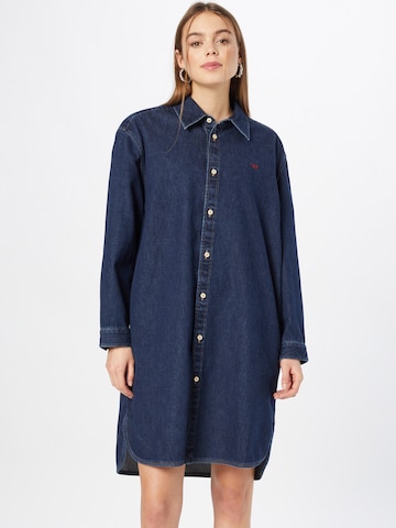 Robe-chemise 'BLEX' DIESEL en bleu : devant