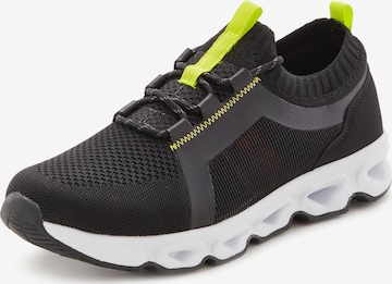 JOHN DEVIN Slip-Ons in Black: front