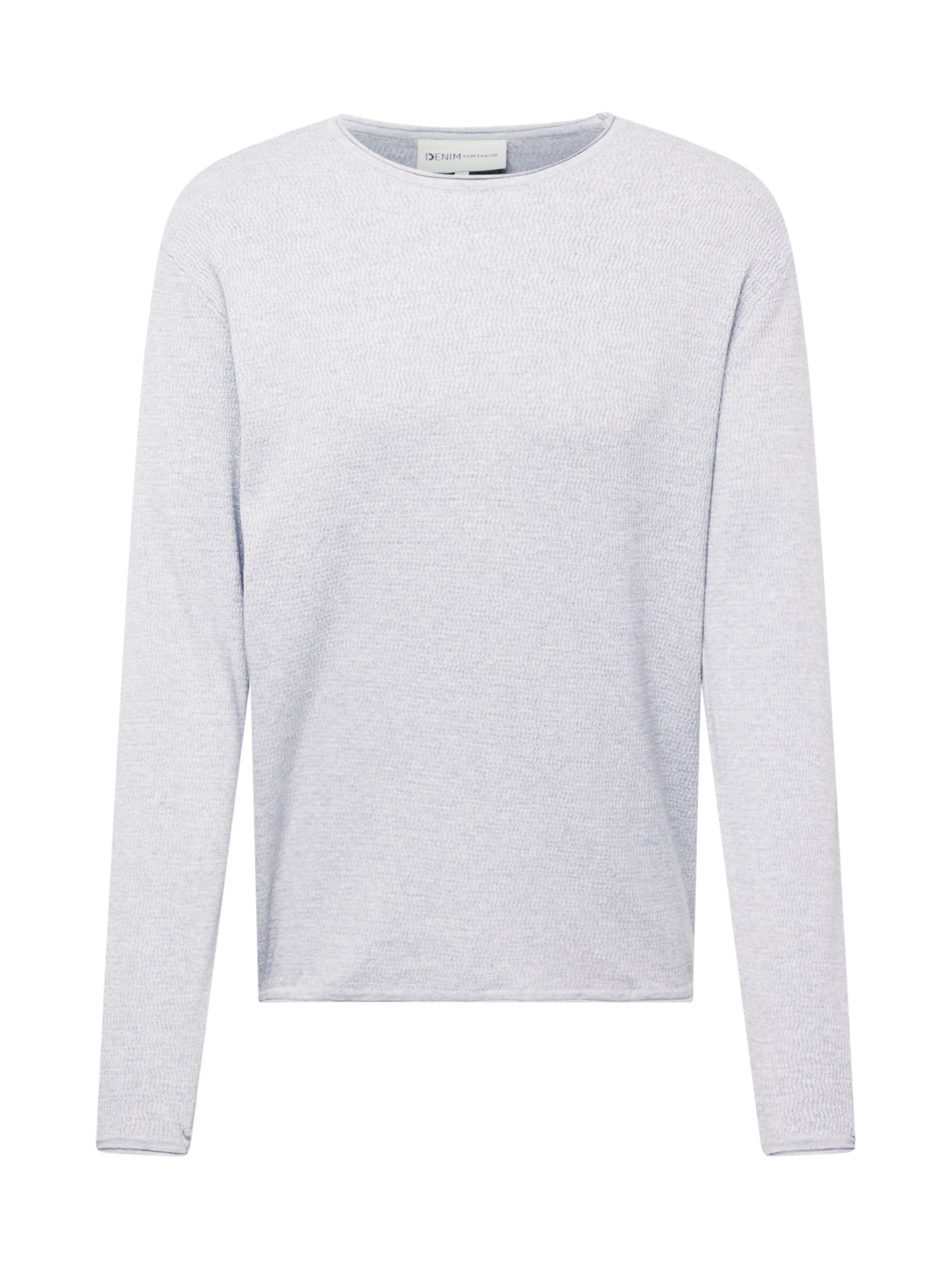 TOM TAILOR DENIM Sweter w kolorze szary: przód
