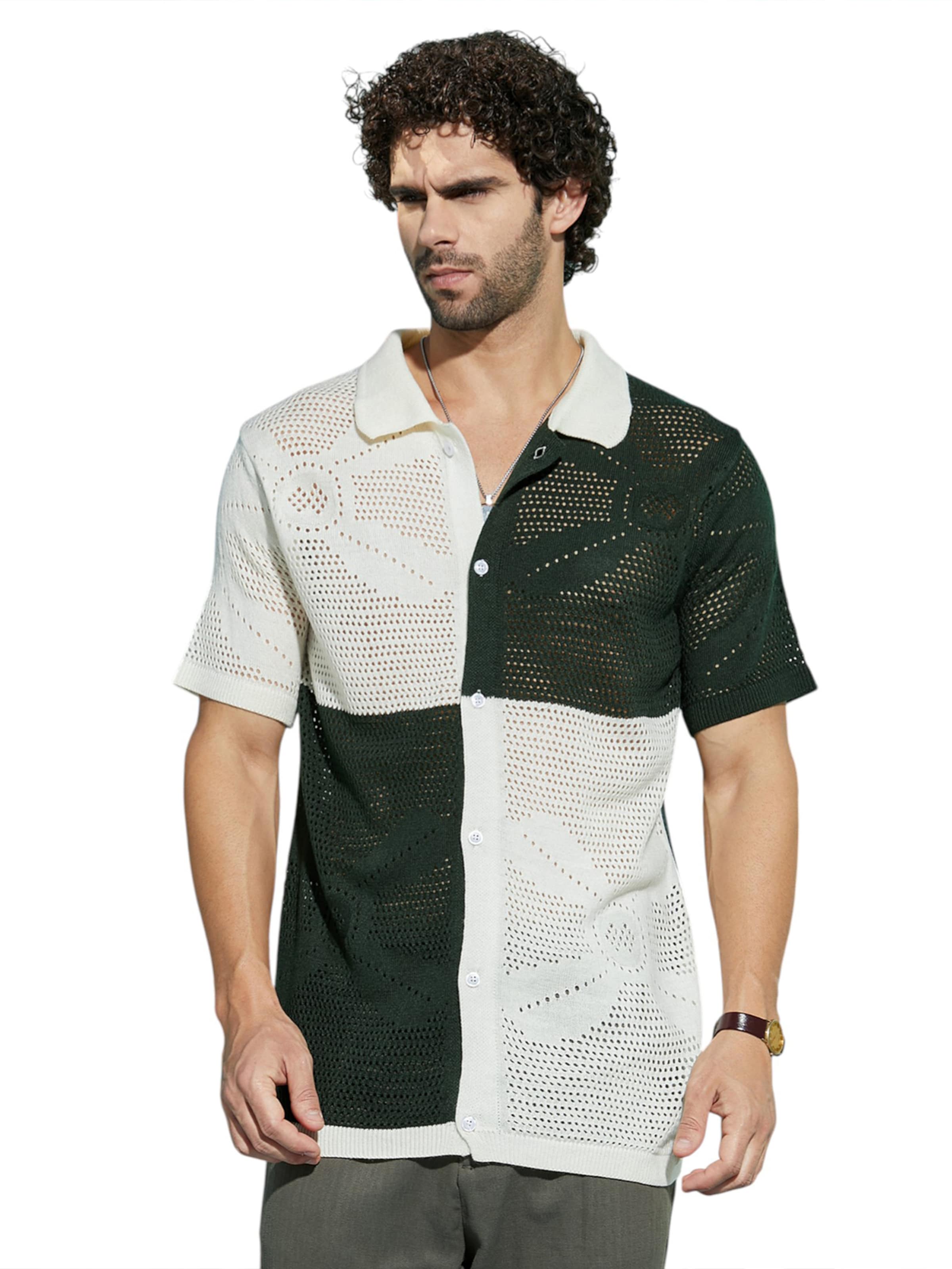 Regular fit Cămașă 'Skyla' de la Campus Sutra pe alb: față