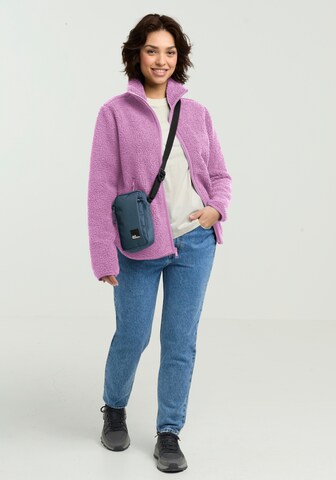 JACK WOLFSKIN Athletic fleece jacket in Purple