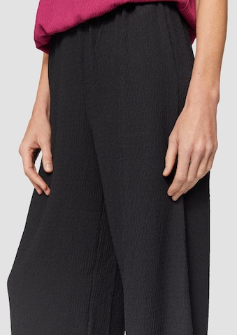s.Oliver Wide leg Broek in Zwart