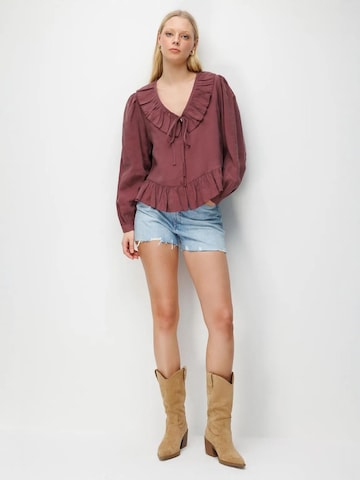 Camicia da donna di MixRay in lilla