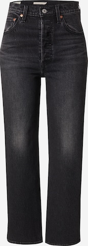 juoda LEVI'S ® Platėjantis Džinsai 'Ribcage Straight Ankle': priekis