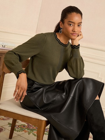 love & roses Pullover in Grün