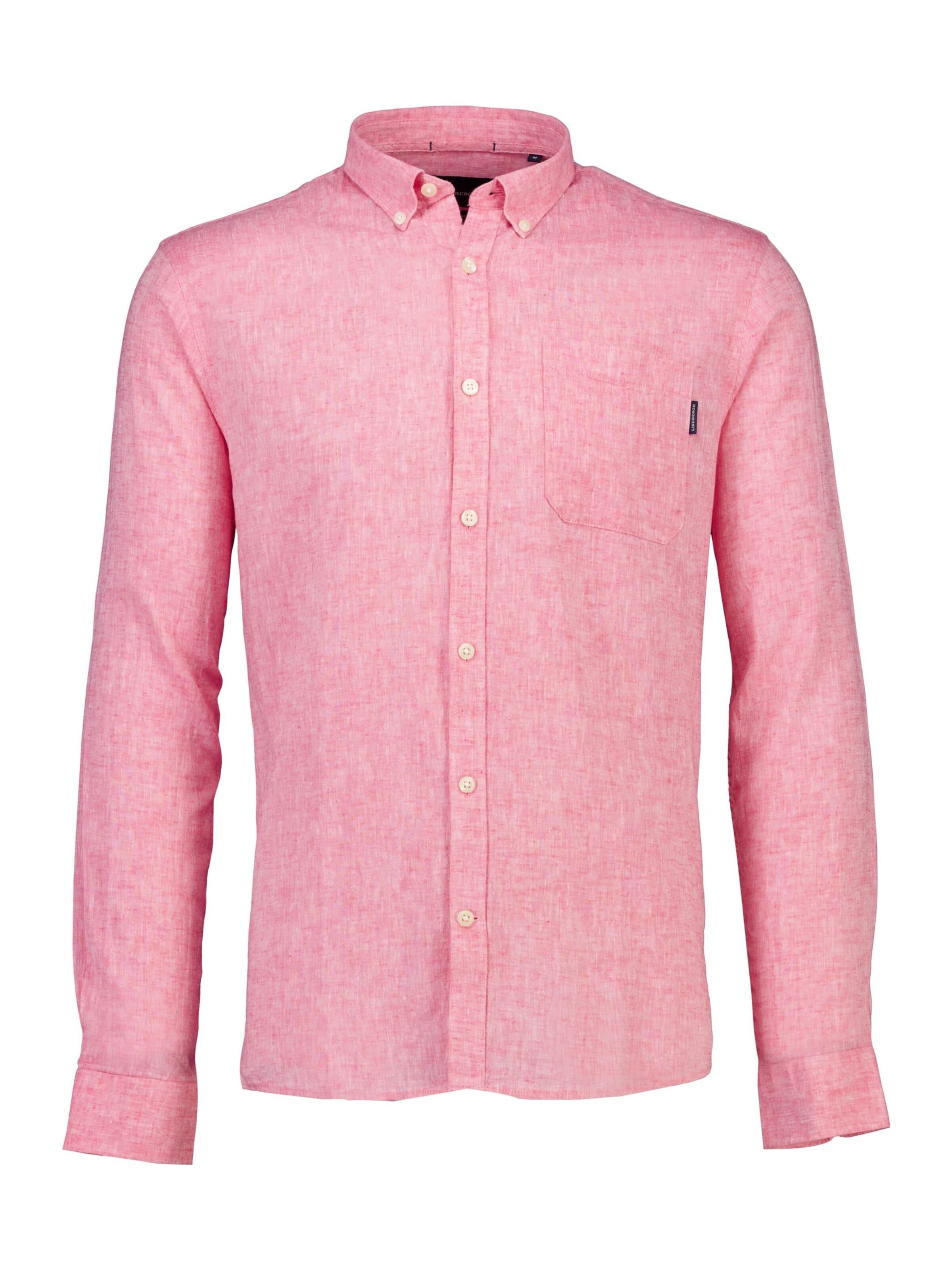 Lindbergh Regular fit Overhemd in Roze: voorkant