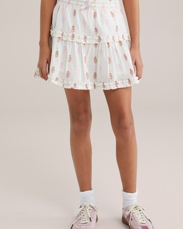 WE Fashion - Falda en blanco: frente