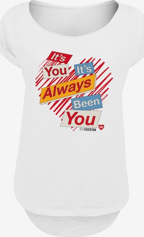 F4NT4STIC Shirt 'Sex Education It's Always You Netflix TV Series' in White: front